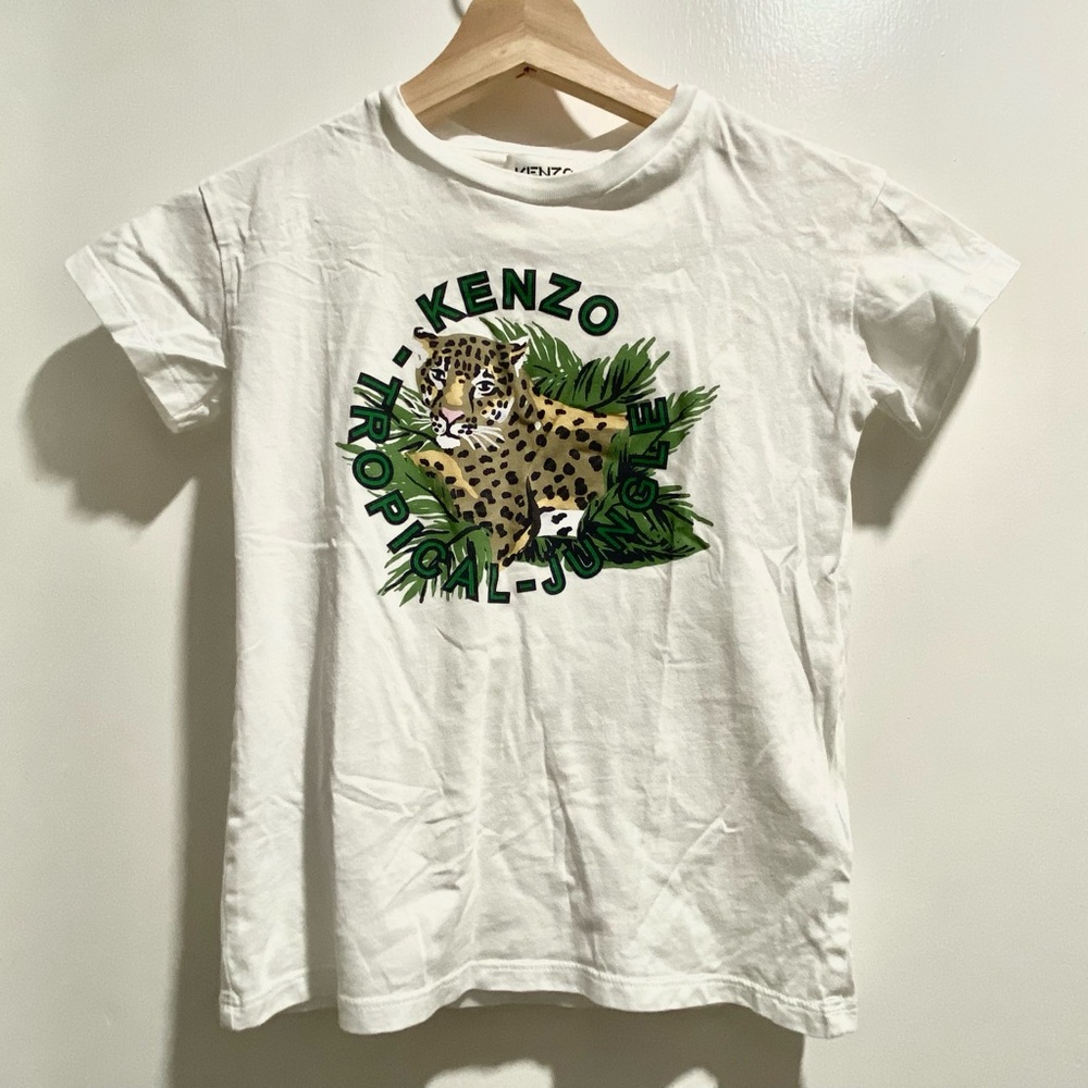 Kenzo Boys Girls Luxury Cotton Tropical Jungle Tee T - Shirt 6A / 116